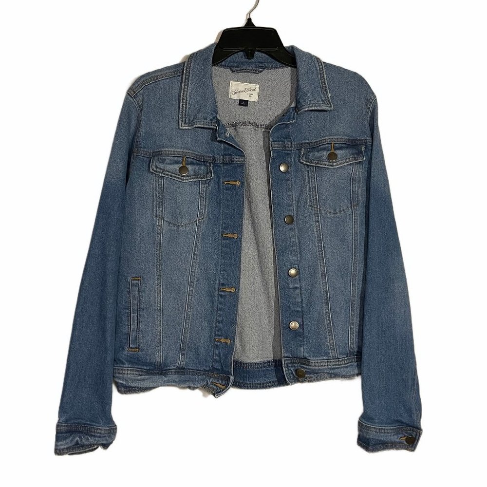 Universal Thread Women’s Jean Jacket, Medium Wash, Size L
